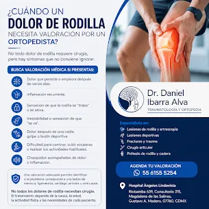 ¿Cuándo un dolor de rodilla necesita valoración por un ortopedista?